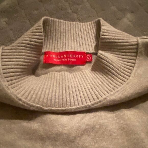 n:PHILANTHROPY Silk Blend Distressed Sweater Dress Size Small - Picture 8 of 15